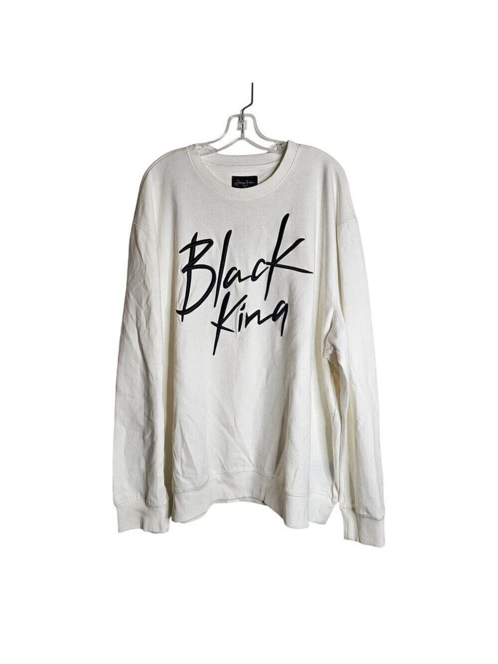 Sean John White Crewneck Pullover Sweatshirt Size 3XL